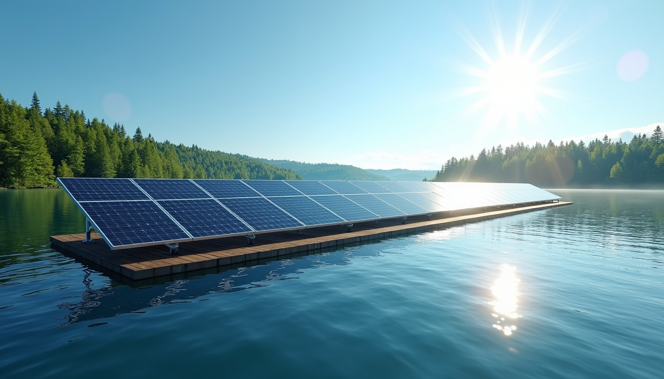 Die Entwicklung von schwimmenden Solarfarmen